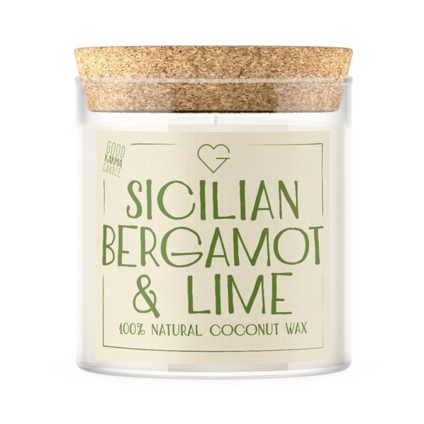 Svíčka s praskajícím dřevěným knotem - Sicilian Bergamot & Lime 280 g CZ