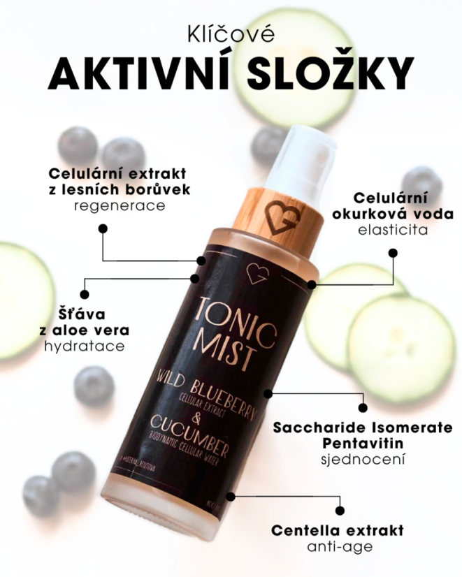 Tonikum - LESNÁ ČUČORIEDKA celulárny extrakt & UHORKA biodynamická celulárna voda 100 ml SK