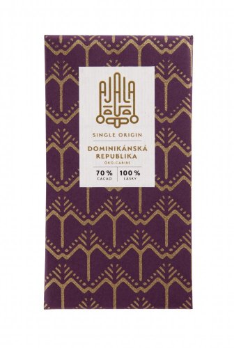 AJALA - Dominikánská republika Öko-Caribe 70% single origin čokoláda 45 g