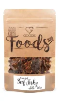 Grass-fed sušené hovězí maso - Jerky - chilli 50 g - VÝPRODEJ 6/2025