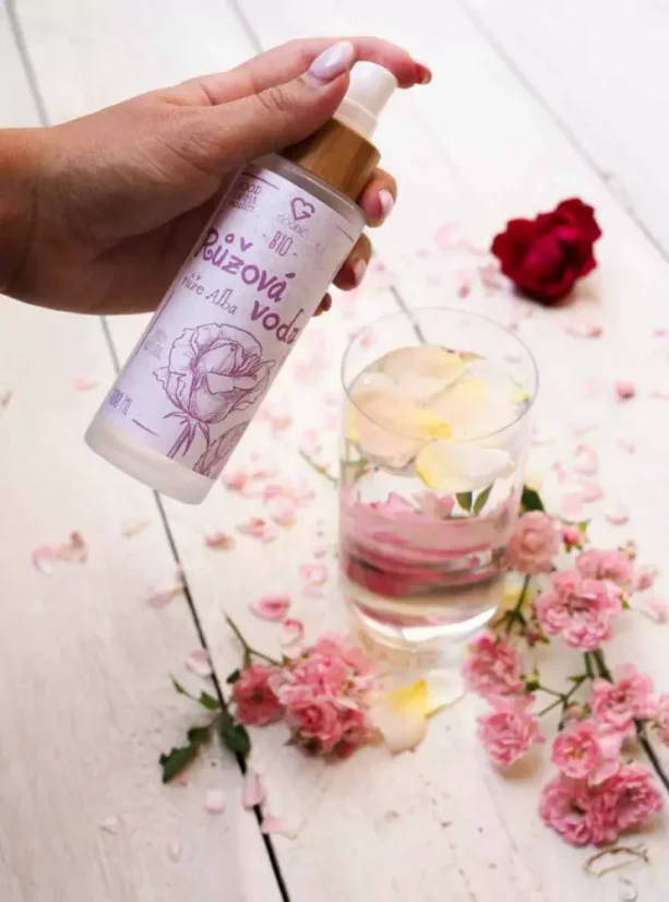 Růžová voda - růže Alba BIO 100 ml CZ