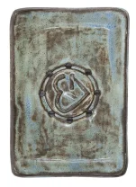 MÝDLENKA - Olive Plate Circle CZ