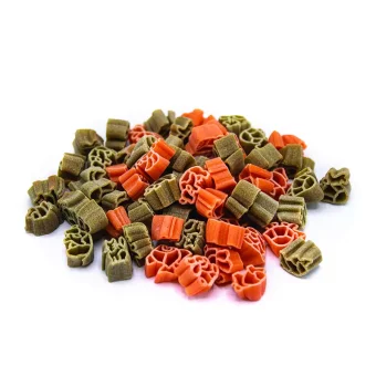 Makaron dla dzieci z czerwonej soczewicy i zielonego groszku - zwierzątka - BIO 250 g PL