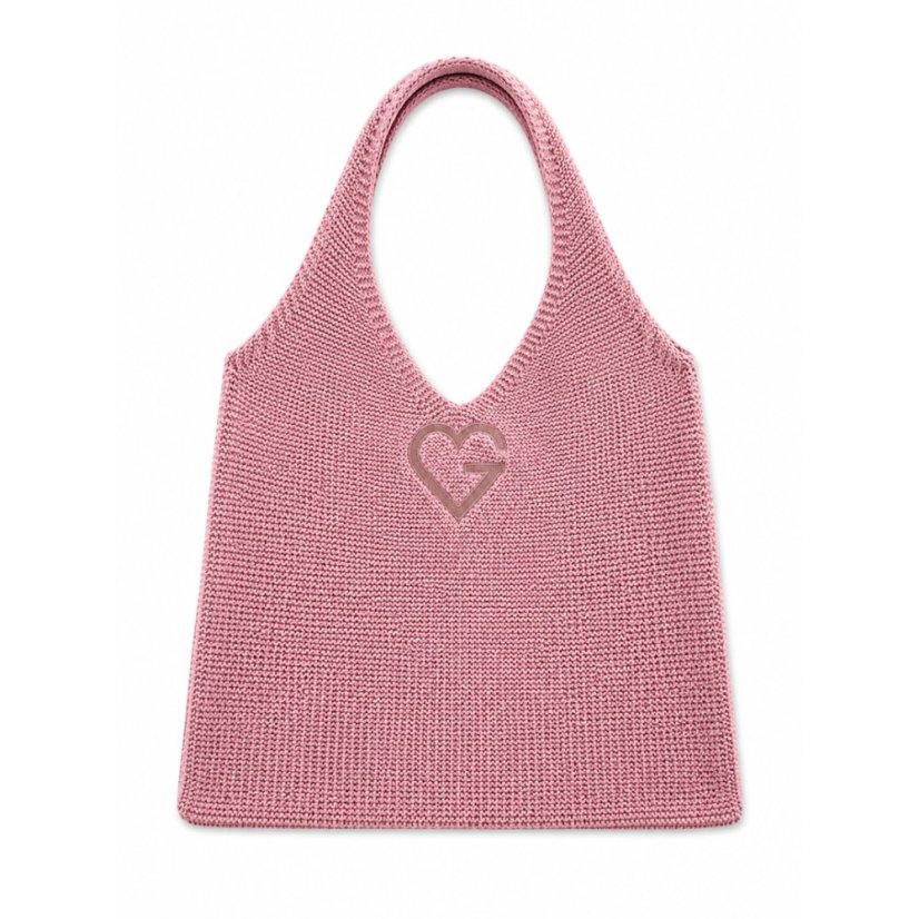 Knitted Bag Pink - Pletená taška Růžová 1 ks
