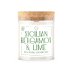 Svíčka s praskajícím dřevěným knotem - Sicilian Bergamot & Lime 160 g