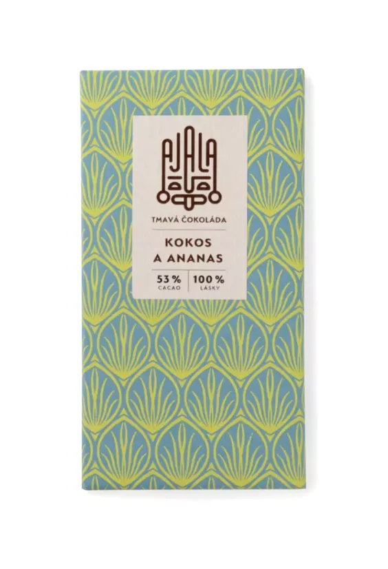 AJALA - Kokos a ananas 53% čokoláda BIO 45 g_1