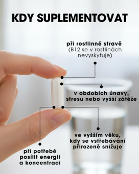 Aktywny kompleks Witaminy B12 - 3 formy B12 - 60 kapsułek