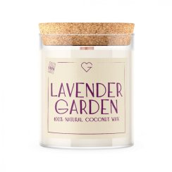 Svíčka s dřevěným praskajícím knotem - Lavender Garden 160 g