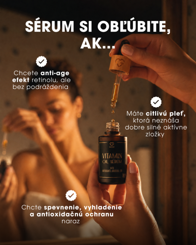 Vitamínové sérum s Antioxidantmi, Bakuchiolom a Q10 30 ml SK