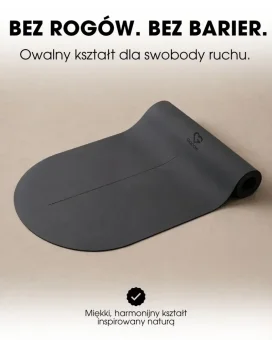 Mata do ćwiczeń Oval - czarna