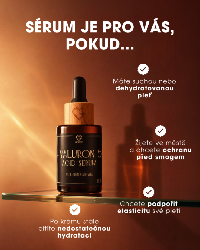 Hyaluronové sérum 5M s Ectoinem & Aloe vera 30 ml CZ