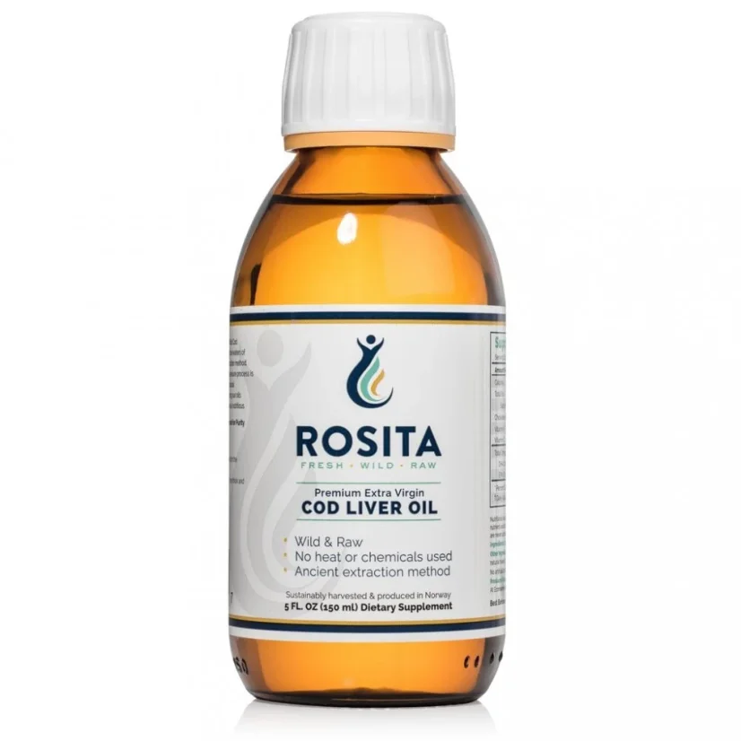 Rosita ekstra Tran z wątroby dorsza 150 ml PL