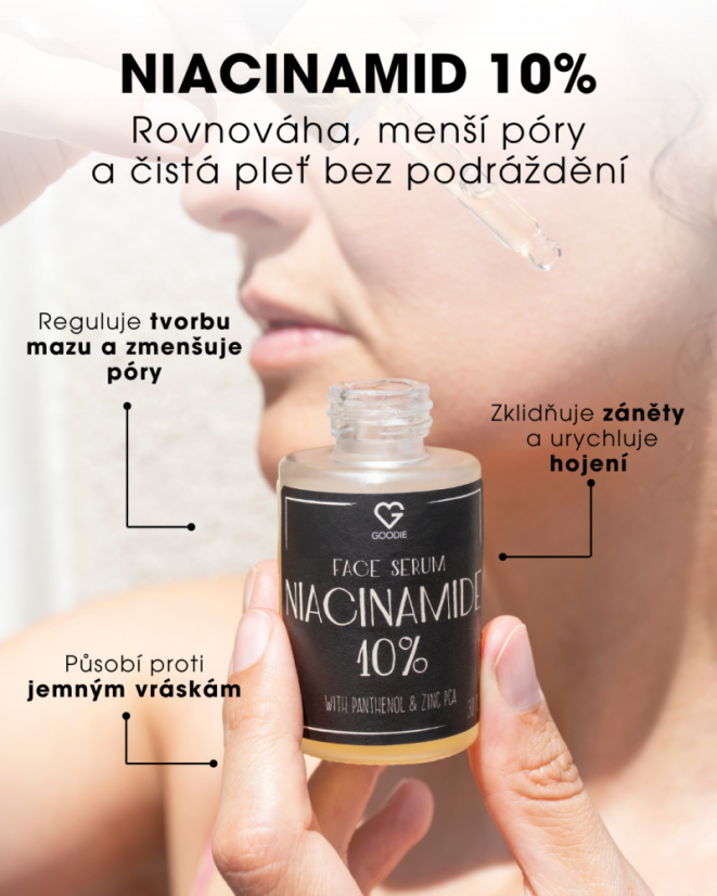 Pleťové sérum Niacinamid 10 % s Panthenolem a Zinkem PCA 30 ml CZ