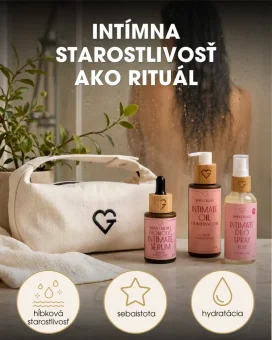 Intimápolási szett Premium – bézs neszesszer