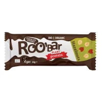 Roobar - Baton proteinowy w polewie czekoladowej - Orzechy laskowe BIO 40 g PL