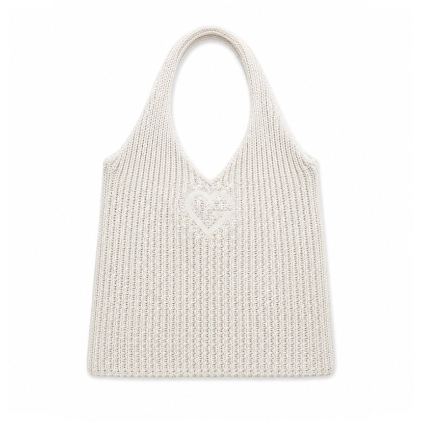 Knitted Bag Creamy - Pletená taška Krémová 1 ks