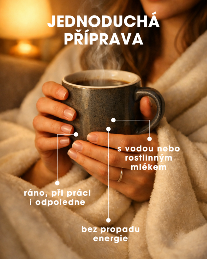 Coffree Vital Mushrooms - 5 synergických druhů - duální extrakty 120 g CZ