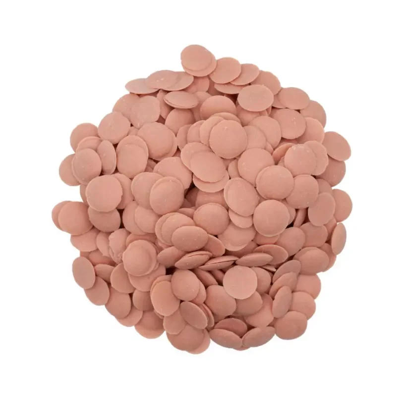 Choco Drops - Pink (różowa truskawka) czekolada wegańska 150 g PL