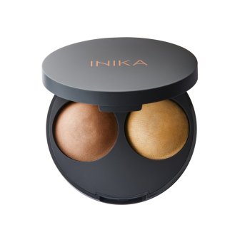 Inika Organic - Přírodní zapečené konturovací duo - Almond 5 g CZ