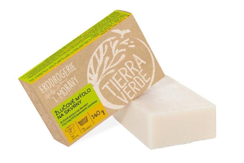 Tierra Verde - Mydło żółciowe do prania, odplamiacz 140 g PL