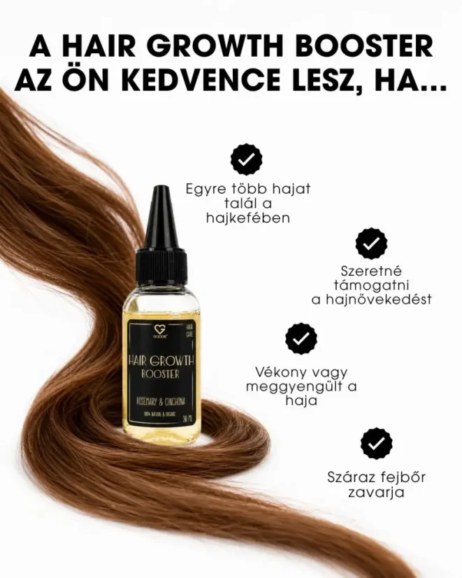 HU Hajnövekedést támogató szérum kininnel - Hair Growth Booster – miért fogja szeretni ezt a terméket