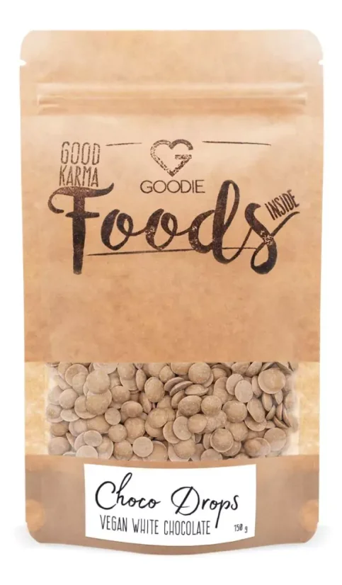 Choco Drops - biała czekolada wegańska 150 g PL