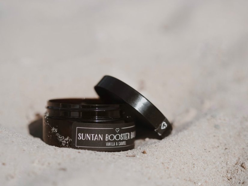 Balzám na podporu opálení - Suntan Booster Balm - Vanilla & Caramel 100 ml CZ
