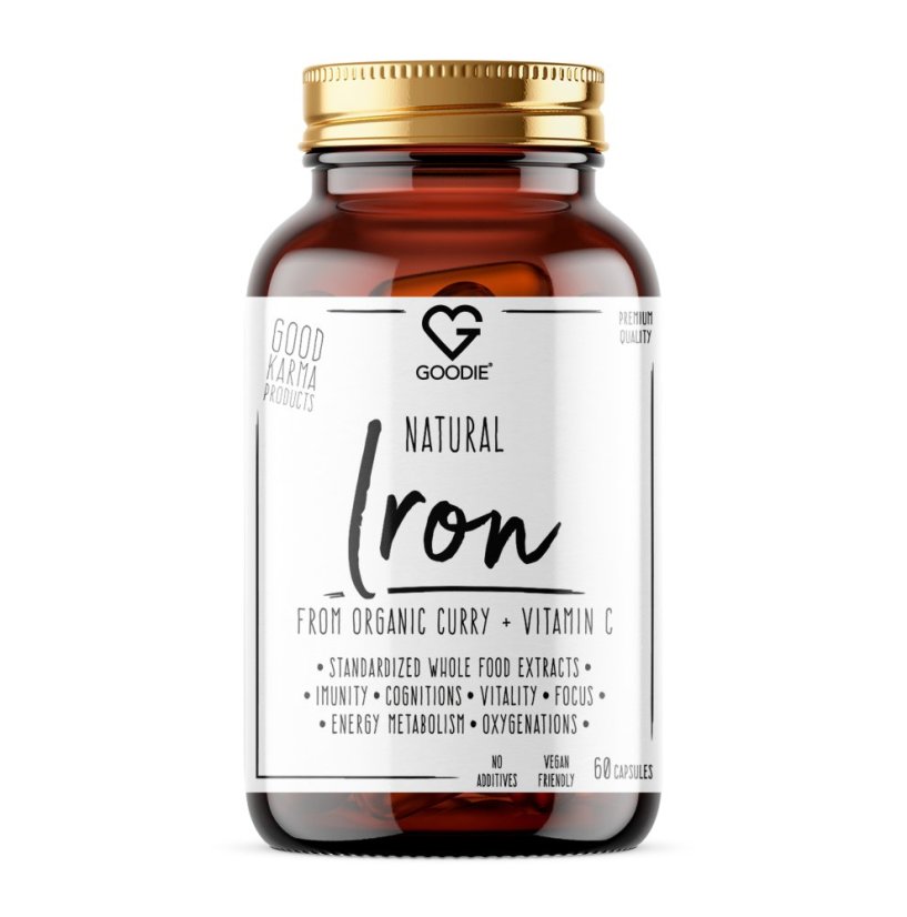 Natural Železo komplex - Celistvý extrakt z BIO Kari lístků NakoRALS® - 60 kapslí CZ