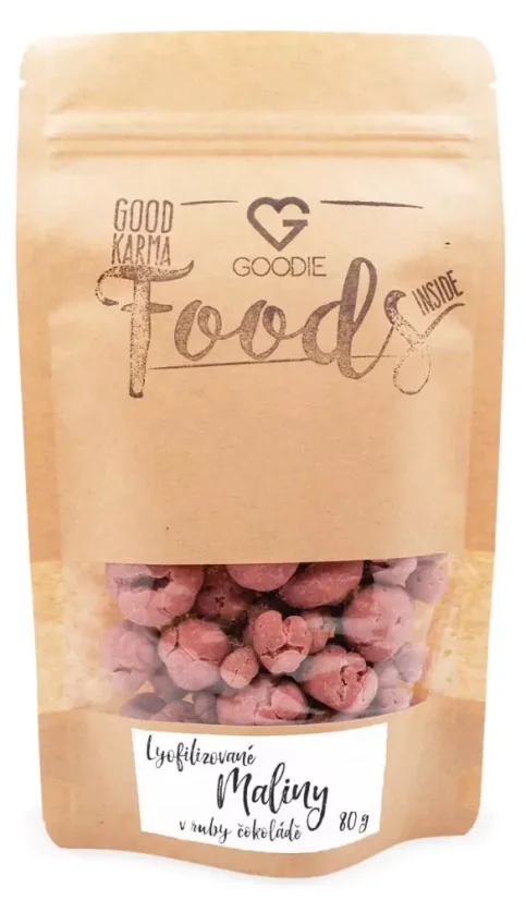 Lyofilizované maliny v ruby čokoládě 80 g SK