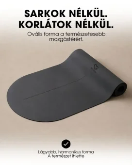 Gyakorlószőnyeg Oval - fekete