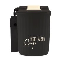 Good Karma Travel Cup - Cestovný termohrnček  - ČIERNY - 360 ml SK