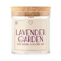 Svíčka s dřevěným praskajícím knotem - Lavender Garden 280 g SK