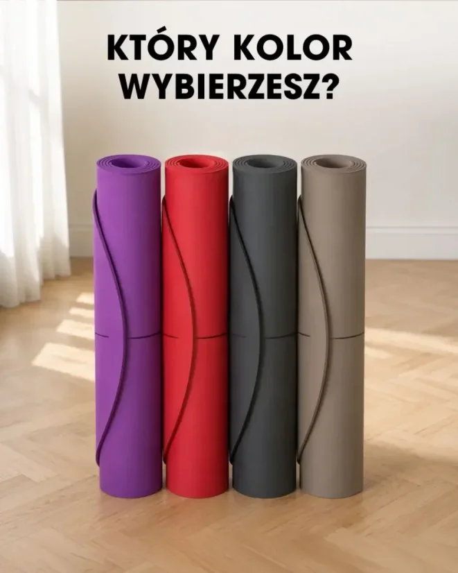 Mata do ćwiczeń Oval - czarna