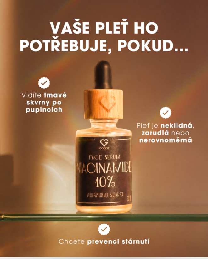 Pleťové sérum Niacinamid 10 % s Panthenolem a Zinkem PCA 30 ml CZ