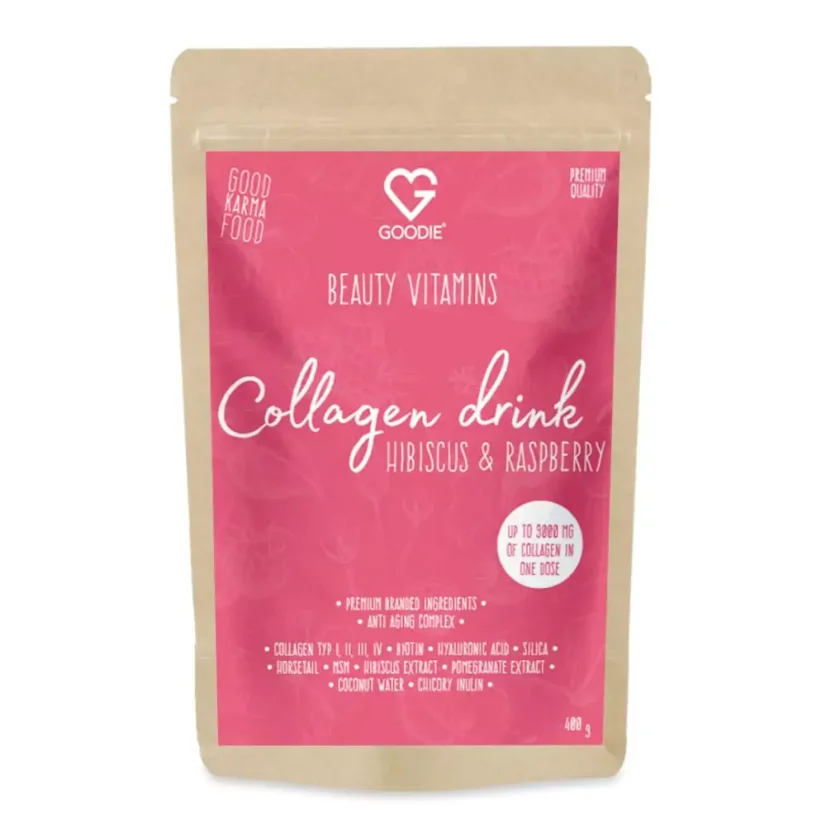 Beauty vitamins - Kolagen drink - Hibiscus-Raspberry 400 g