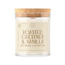 Svíčka s dřevěným praskajícím knotem - Roasted Chestnut & Vanilla 160 g