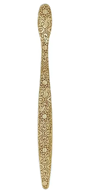 Bambusový zubní kartáček - vzor srdce SK