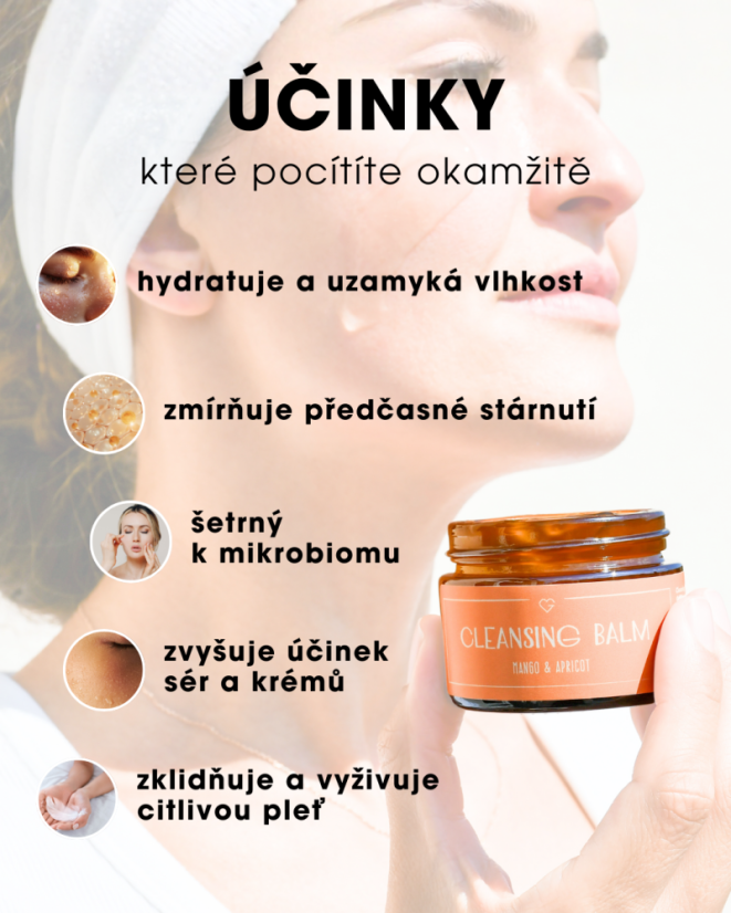 Odličovací balzam - Cleansing Balm - Mango & Apricot 50 ml SK