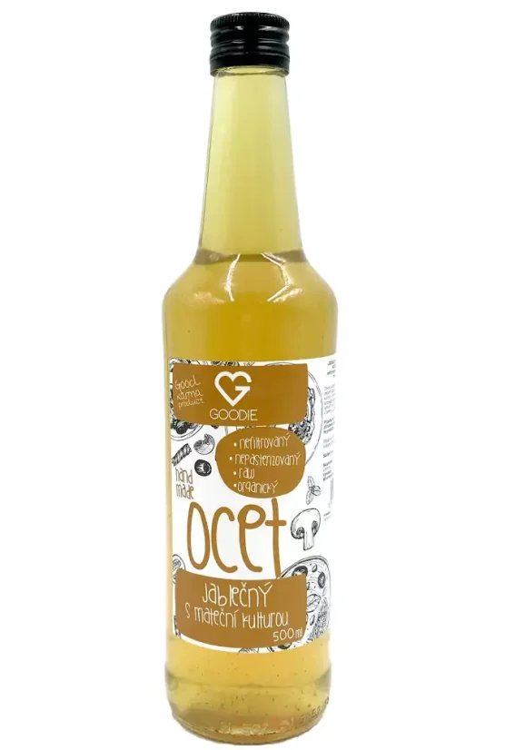 Jablečný ocet - organický, raw, nefiltrovaný s mat.kulturou 500 ml_2