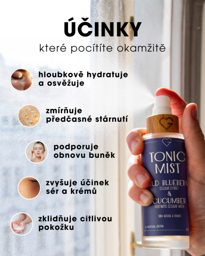 Tonikum - LESNÁ ČUČORIEDKA celulárny extrakt & UHORKA biodynamická celulárna voda 100 ml