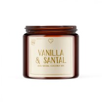 Sviečka s bavlneným knôtom - Vanilla & Santal 80 g