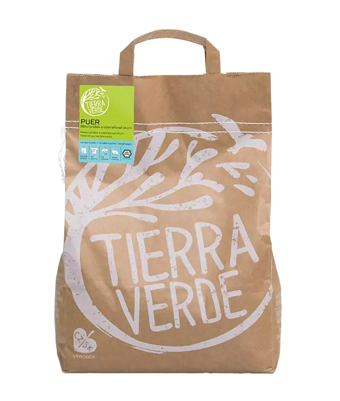 Tierra Verde - Puer - bělicí prášek a odstraňovač skvrn na bázi kyslíku 5 kg CZ