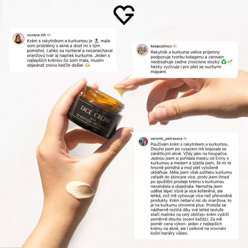 Face cream - Denní krém s rakytníkem a kurkumou 50 ml CZ