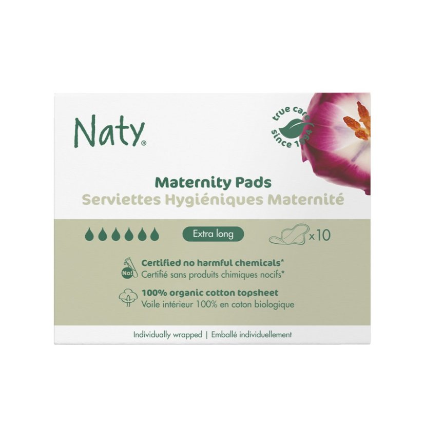 Eco by Naty - Dámske ECO materské vložky po pôrode 10x SK
