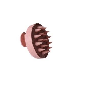 Fejbőrmasszírozó kefe - Scalp massage brush - rózsaszín HU