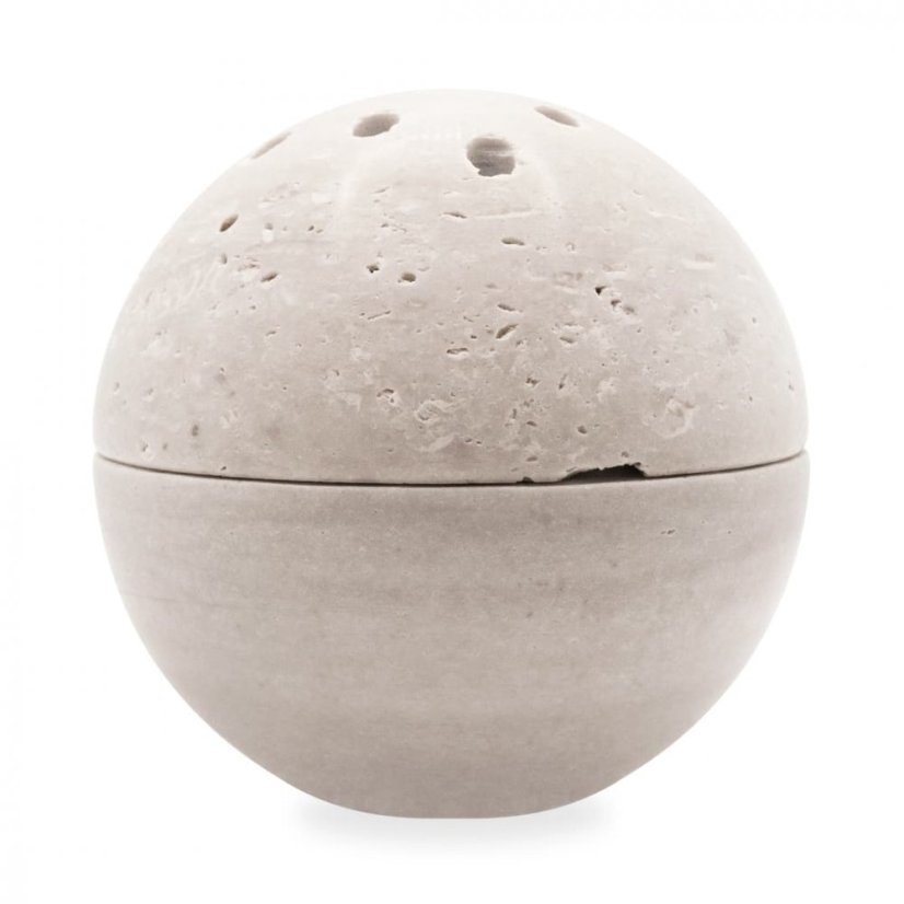 Kamenná vykuřovací nádoba - kadidelnice - BÍLÁ SK