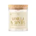 Svíčka s dřevěným praskajícím knotem - Vanilla & Santal 160 g CZ