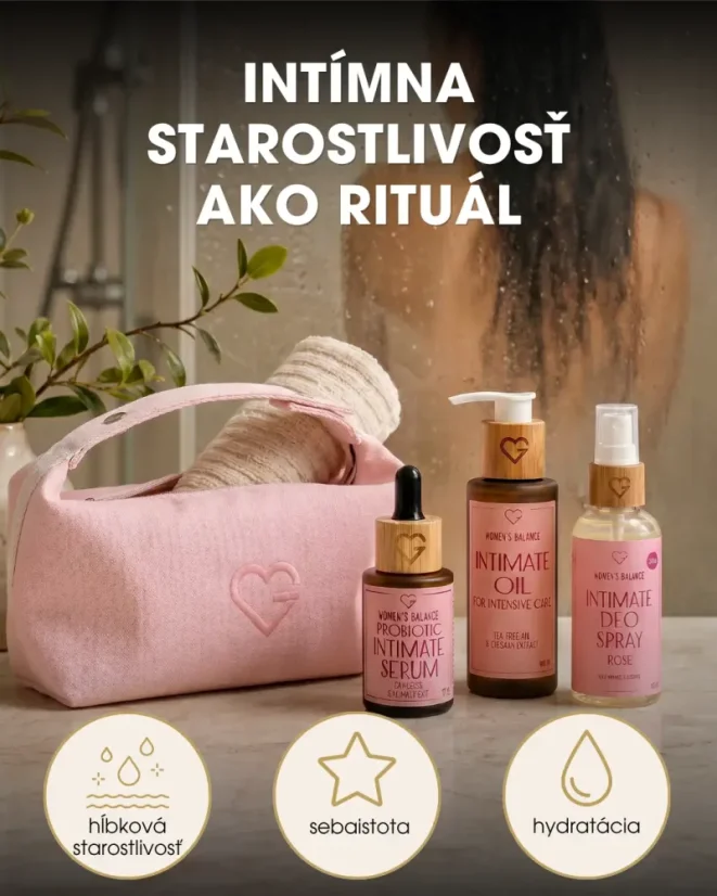 Intimápolási szett Premium – rózsaszín neszesszer
