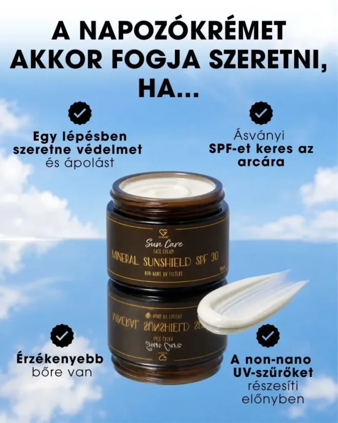 HU Ásványi fényvédő krém SPF 30 – milyen esetekben fogod szeretni ezt a krémet