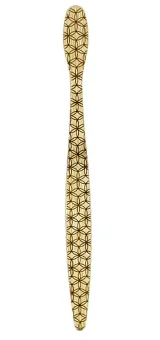 Bambusový zubní kartáček - vzor mandala CZ